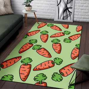 Carrot Pattern Print Design 05 Area Rug