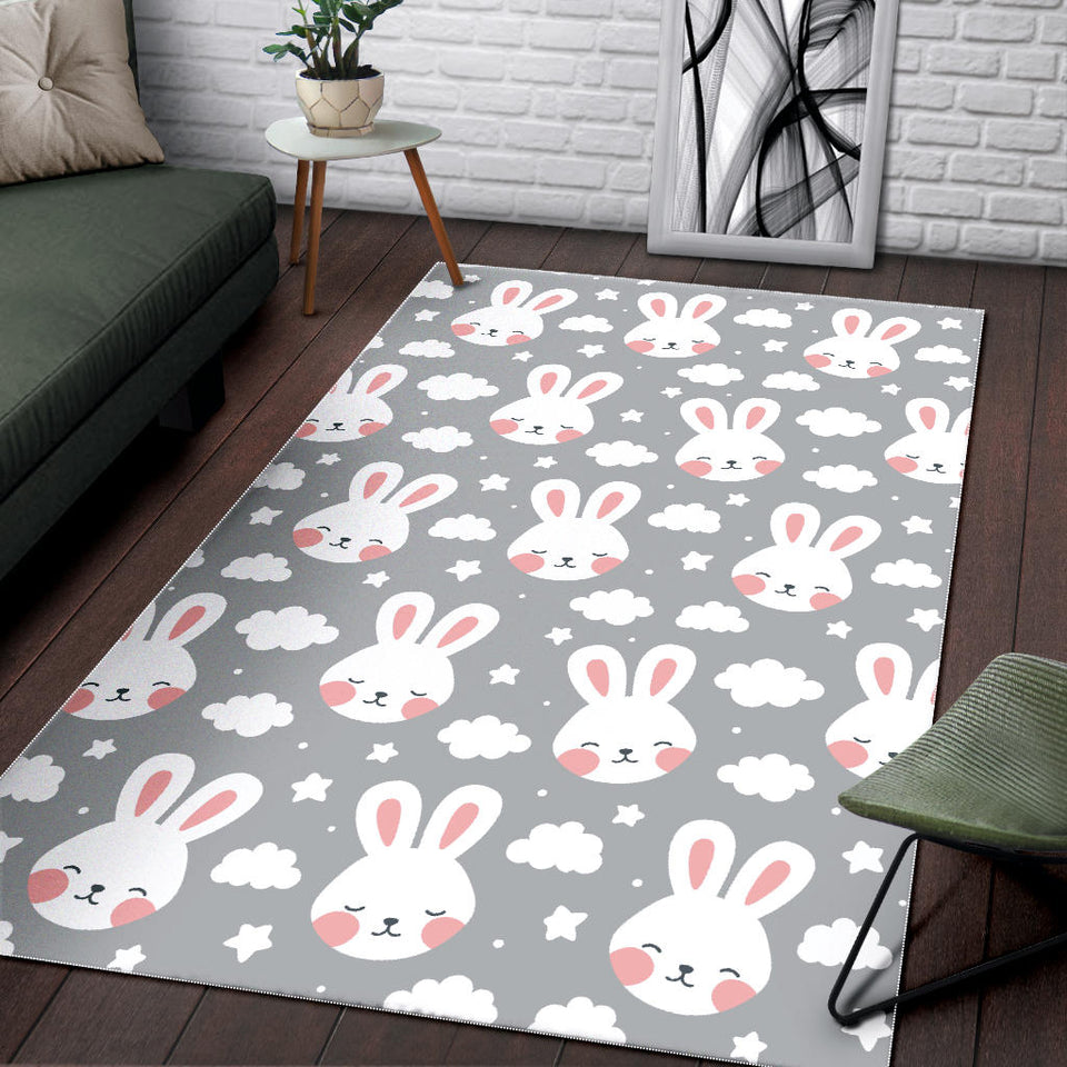 Rabbit Cloud Pattern Area Rug