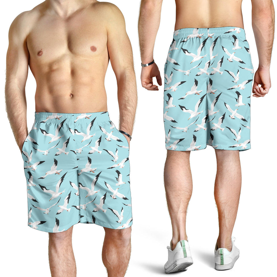 Seagull Pattern Print Design 01 Men Shorts