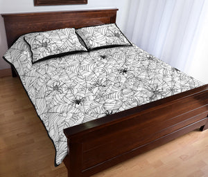Spider web cobweb pattern Quilt Bed Set
