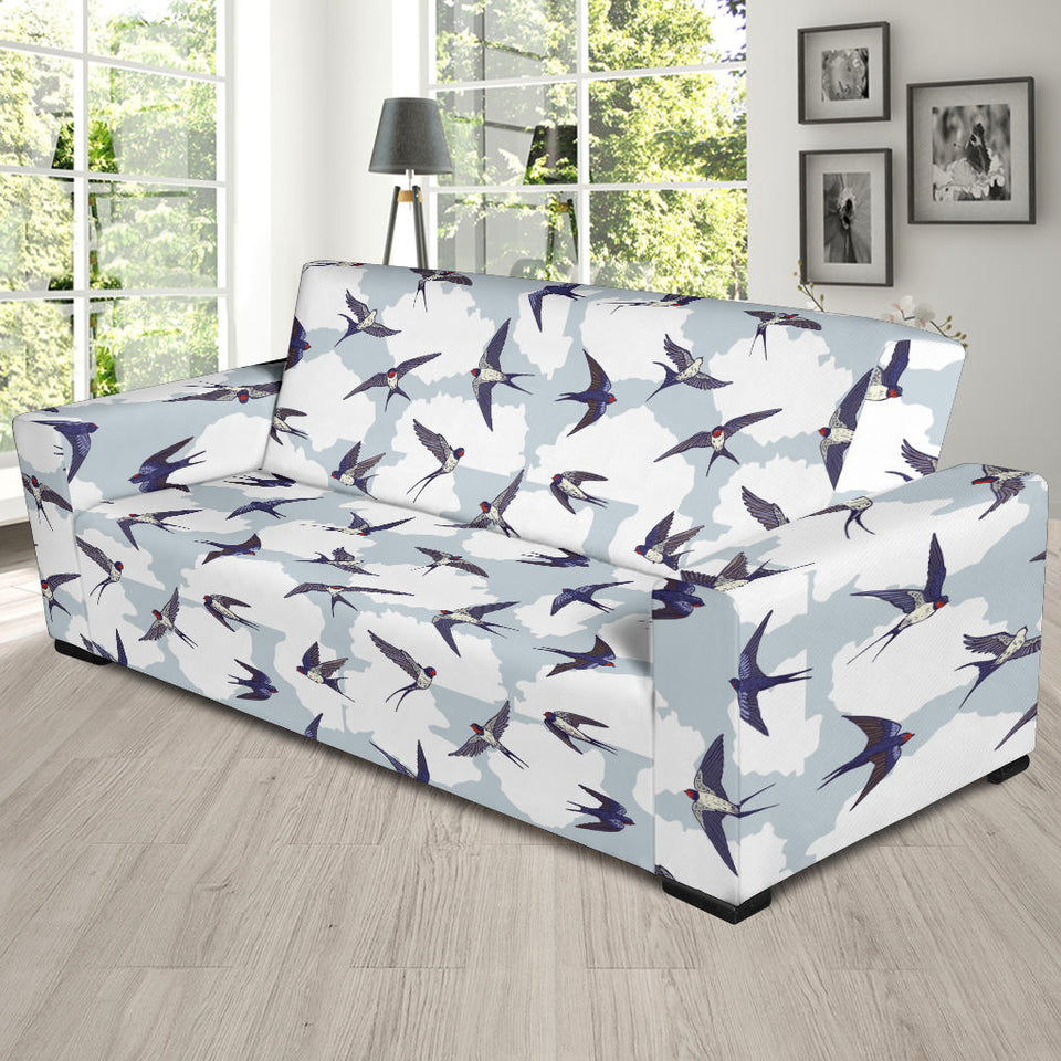Swallow Pattern Print Design 05  Sofa Slipcover
