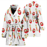 Daruma Japanese Wooden Doll Women'S Bathrobe