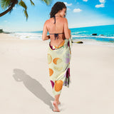 Onion Garlic White Red Pattern Sarong