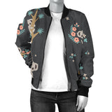 Cute Koala Pattern Women'S Bomber Jacket