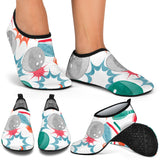 Watercolor Bowling Pattern Aqua Shoes