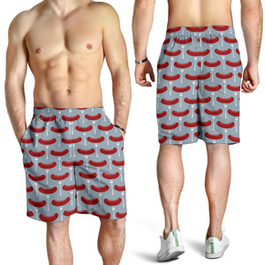 Sausage Pattern Print Design 02 Men Shorts