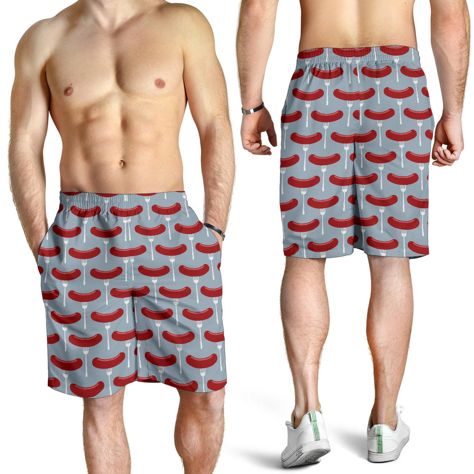 Sausage Pattern Print Design 02 Men Shorts