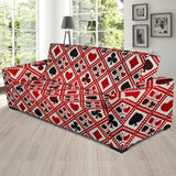 Casino Cards Suits Pattern Print Design 03 Sofa Slipcover
