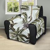 Monkey sloth lemur palm trees pattern Recliner Cover Protector