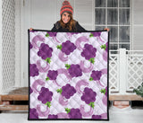 Cute Grape Pattern Premium Quilt
