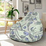 Hand Drawn Blueberry Pattern Bean Bag Cover