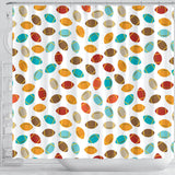 Colorful American Football Ball Pattern Shower Curtain Fulfilled In US