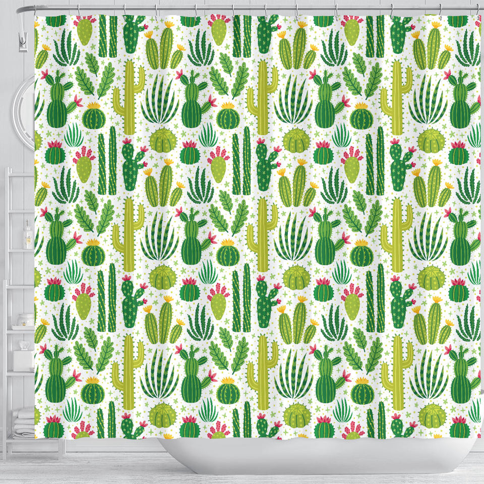 Cactus Pattern Shower Curtain Fulfilled In US