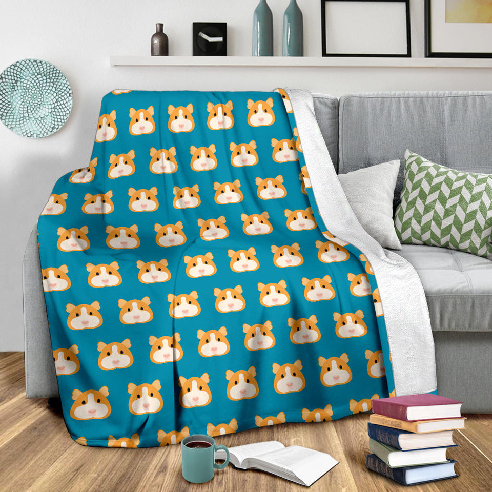 Guinea Pig Pattern Print Design 03 Premium Blanket