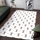 Greyhound Pattern Print Design 05 Area Rug