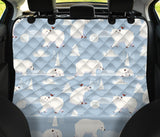 Cute Polar Bears Christmas Decoration Pattern Dog Car Seat Covers