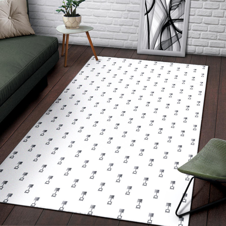 Engine Piston Background Pattern Print Design 01 Area Rug