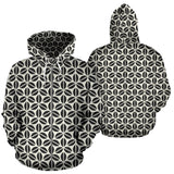 Coffee Bean Abstract Modern Pattern Zip Up Hoodie