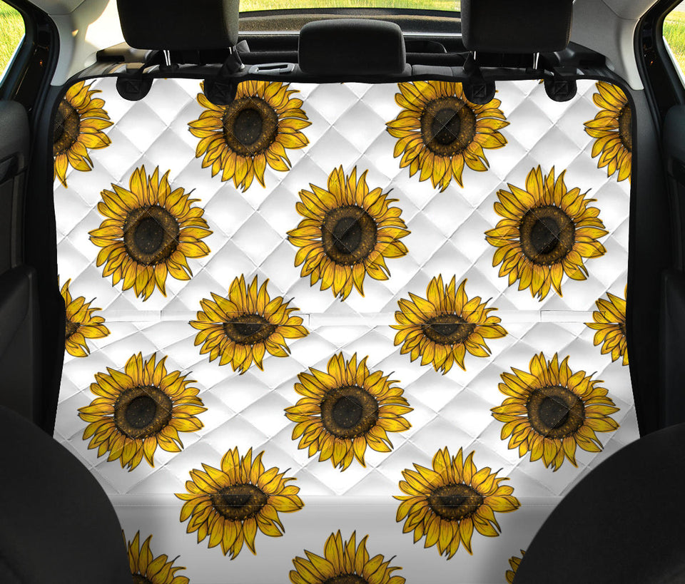Sunflowers Design Pattern Dog Car Seat Covers