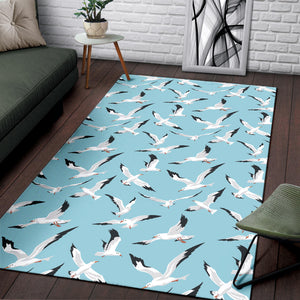 Seagull Pattern Print Design 01 Area Rug