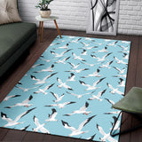 Seagull Pattern Print Design 01 Area Rug