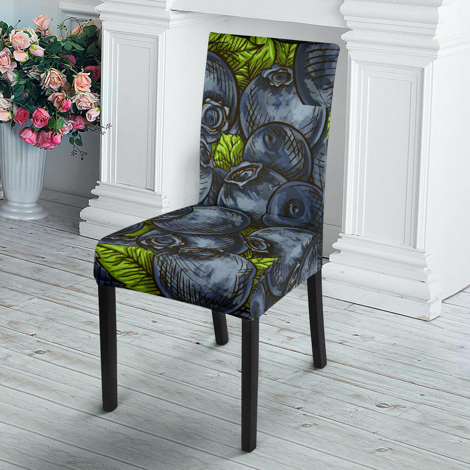 Blueberry Pattern Dining Chair Slipcover