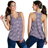 Indian Batik Style pattern Women Racerback Tank Top