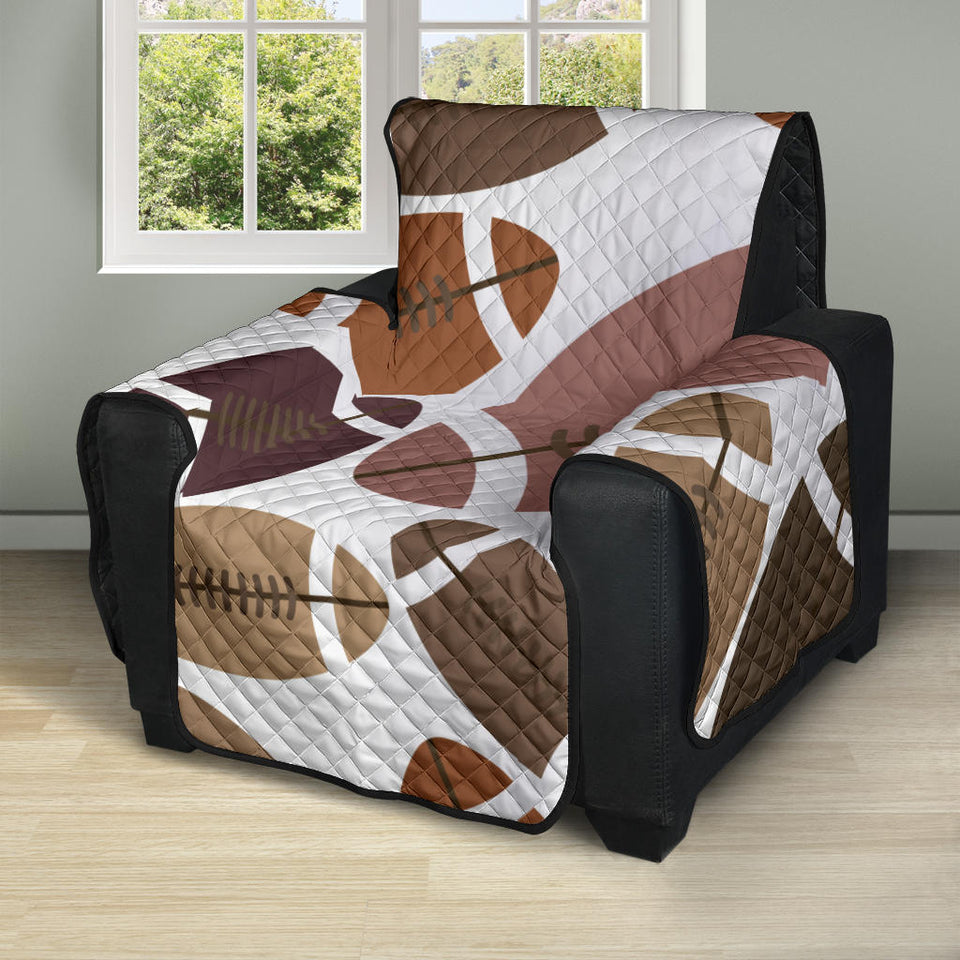 American football ball pattern Recliner Cover Protector