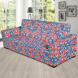 Eiffel Tower Pattern Print Design 02 Sofa Slipcover