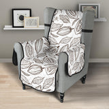 cocoa beans leaves pattern Chair Cover Protector