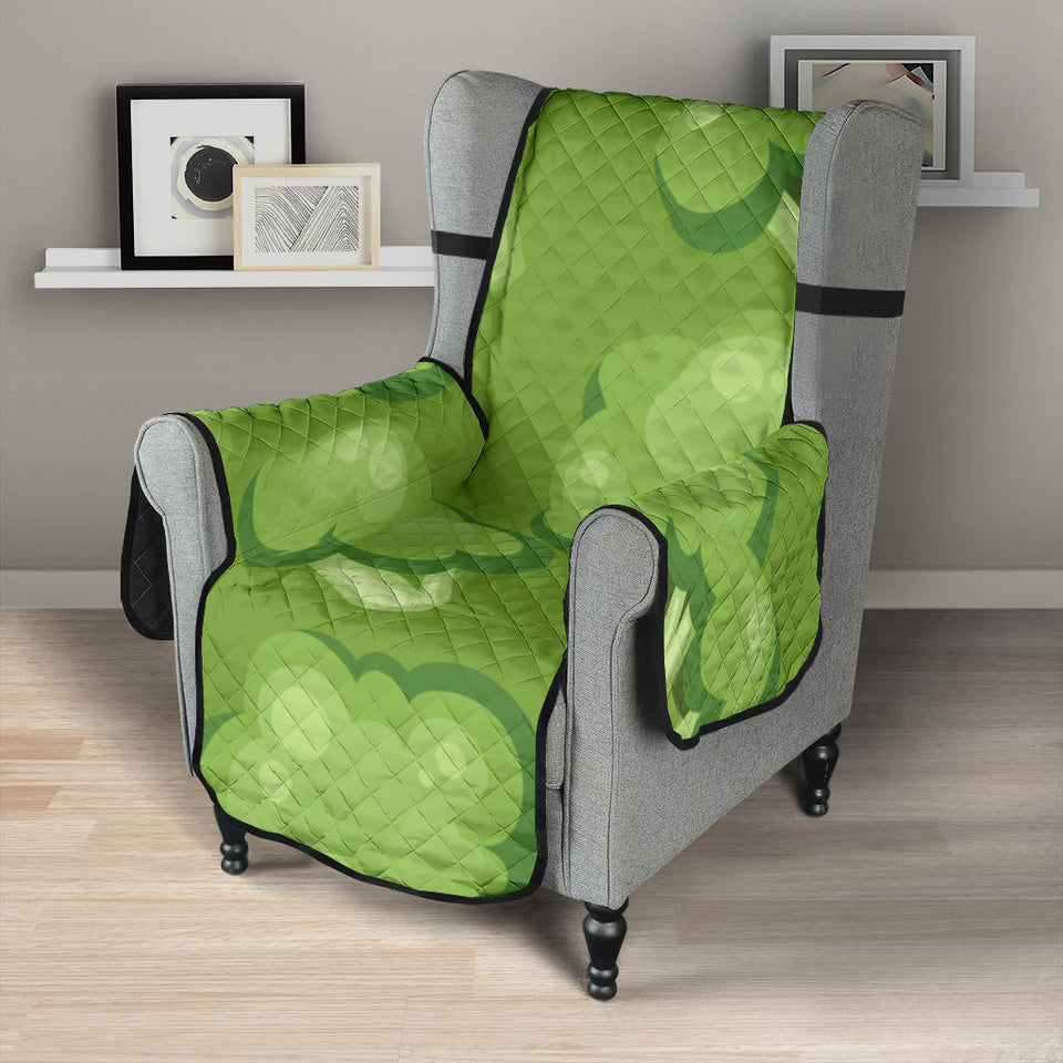 Broccoli pattern green background Chair Cover Protector