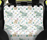 Cute Rhino Pattern Dog Car Seat Covers
