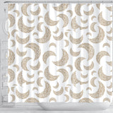 Cool Gold Moon Abstract Pattern Shower Curtain Fulfilled In US