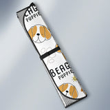 Cute Beagle Dog Pattern Background Car Sun Shade