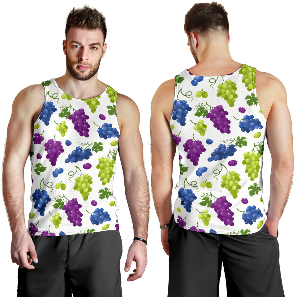 Grape pattern Men Tank Top