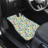 Chemistry Periodic Table Pattern Print Design 05 Front Car Mats