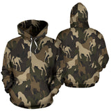 Horse Camouflage Pattern Men Women Pullover Hoodie