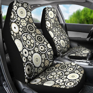 Gear Pattern Print Design 02 Universal Fit Car Seat Covers