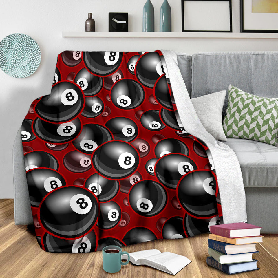Billiard Ball Pattern Print Design 05 Premium Blanket