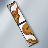 Paint Guitar Pattern Car Sun Shade