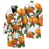 Oranges Pattern Background Men'S Bathrobe