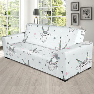 Cute Goat Design Pattern Sofa Slipcover