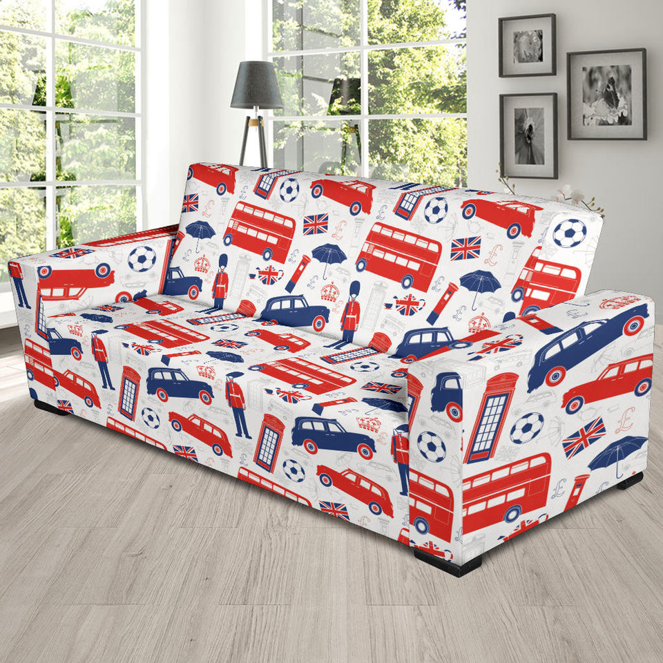 British Pattern Print Design 03 Sofa Slipcover