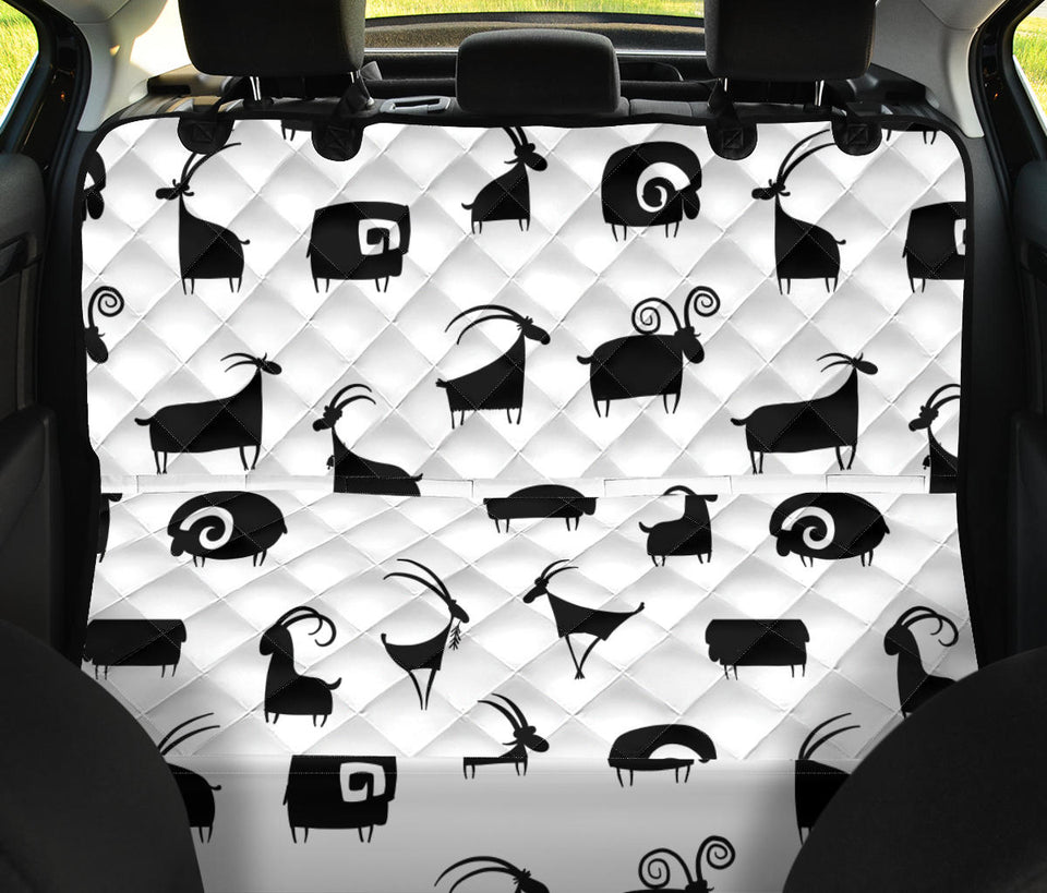 Goat Ram Pattern Dog Car Seat Covers