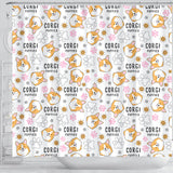 Corgi Dog Pattern Shower Curtain Fulfilled In US