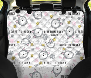 Siberian Husky Design Pattern Dog Car Seat Covers