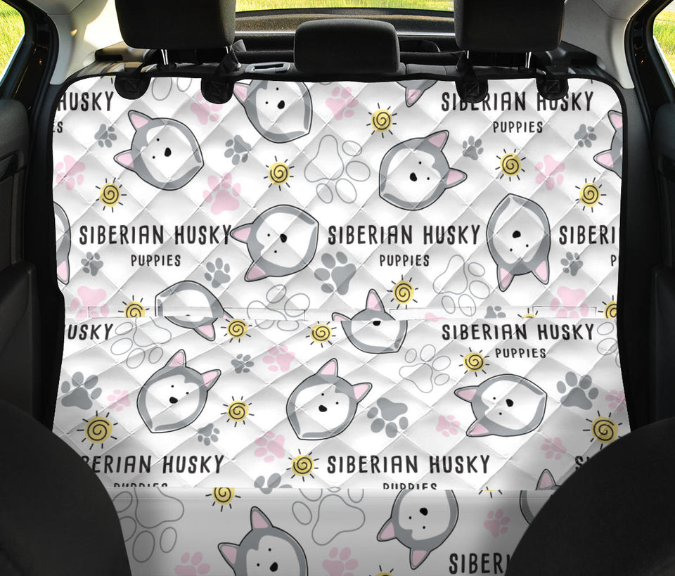 Siberian Husky Design Pattern Dog Car Seat Covers
