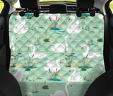 White Swan Lake Pattern Dog Car Seat Covers