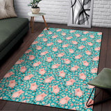 Pig Pattern Print Design 01 Area Rug