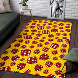 Dice Pattern Print Design 04 Area Rug